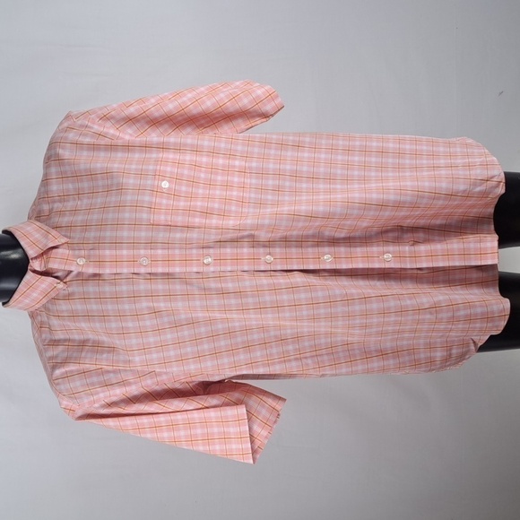 Orvis Sporting XL red & white plaid casual outdoors preppy button-up shirt - Picture 2 of 5